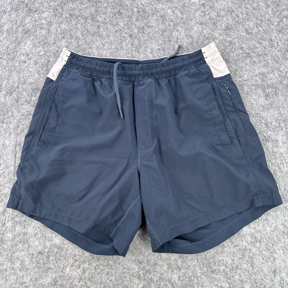 Birddogs Shorts Mens Medium Blue Colorblock Boom Built In Liner Running Gym